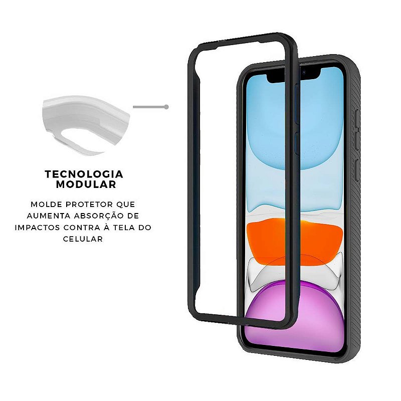 Capa para iPhone 11 - Stronger Preta - Gshield - foto 6