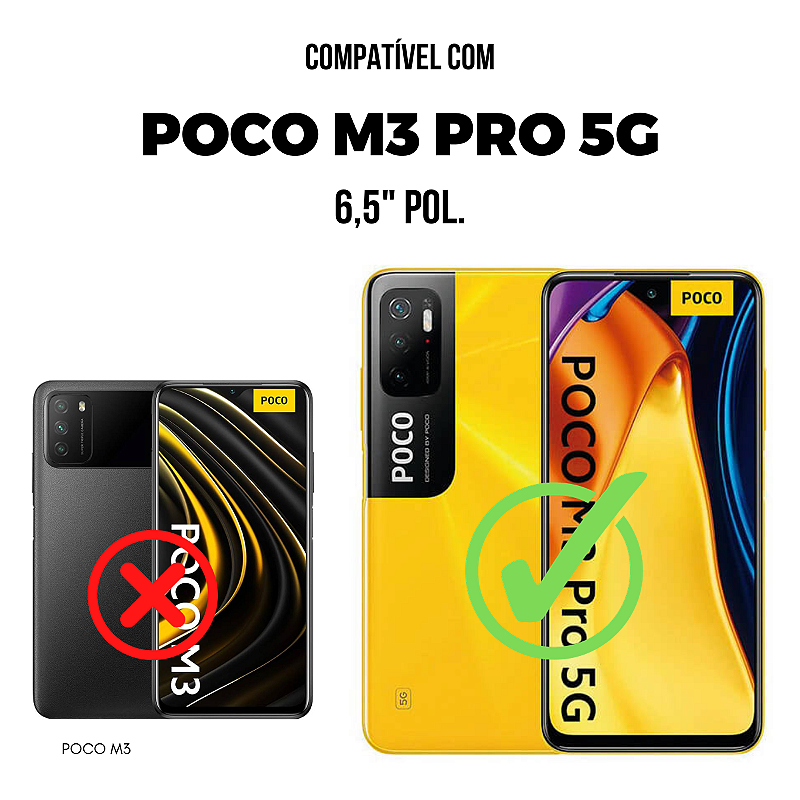 Película para Xiaomi Poco M3 Pro 5G - Defender Glass Preta - Gshield