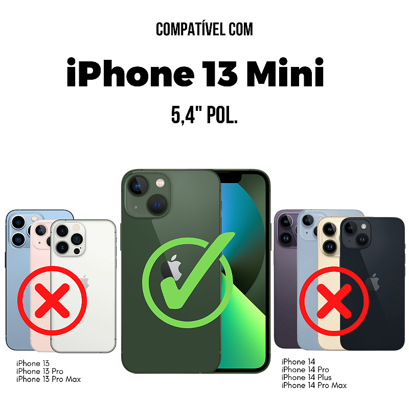 Película para iPhone 13 Mini - Dual Glass Preta - Gshield