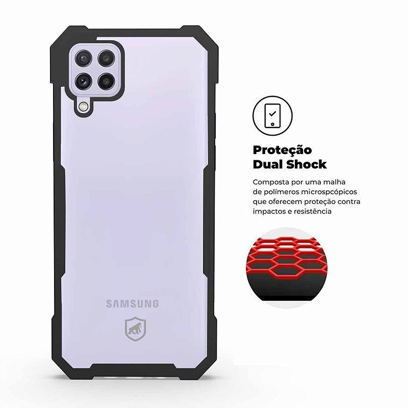 Capa para Samsung Galaxy M32 4G / A22 4G - Dual Shock X - Gshield