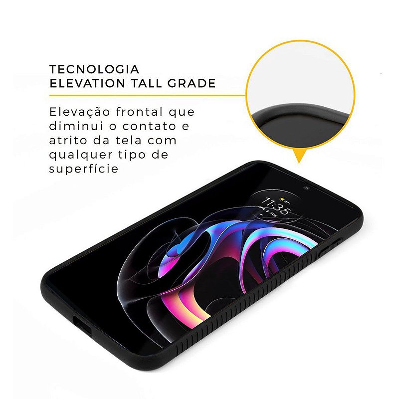 Capa para Motorola Moto Edge 20 Pro - Stronger Preta - Gshield