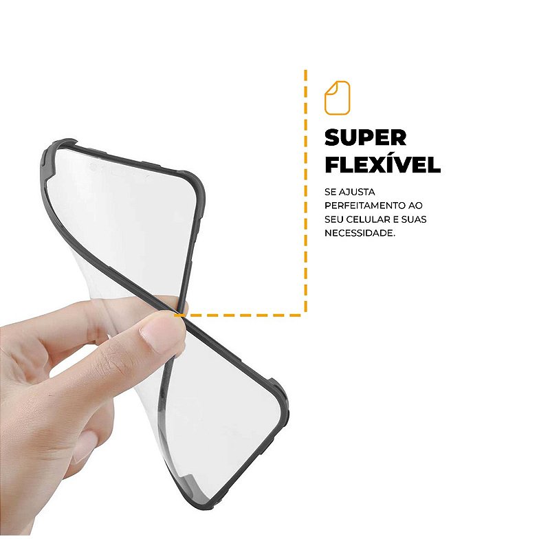 Capa 360 para iPhone 13 Pro - Preta - Frente e Verso - Gshield