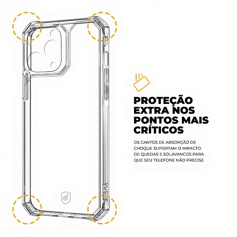 Capa para iPhone 13 Pro Max - Clear Proof - Gshield