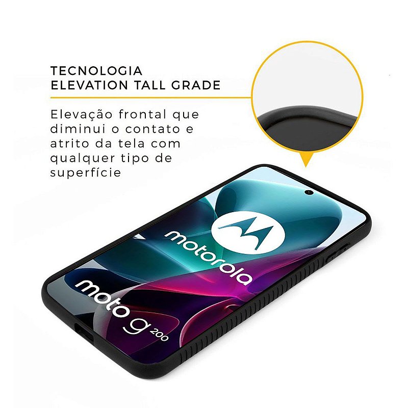 Capa para Motorola Moto G200 5G - Stronger Preta - Gshield - foto 2