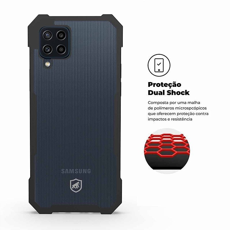 Capa para Samsung Galaxy M22 - Dual Shock X - Gshield