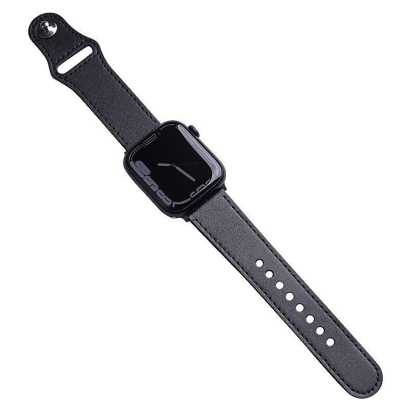 Pulseira de Couro para Apple Watch 38 / 40 / 41MM - Preta - Gshield