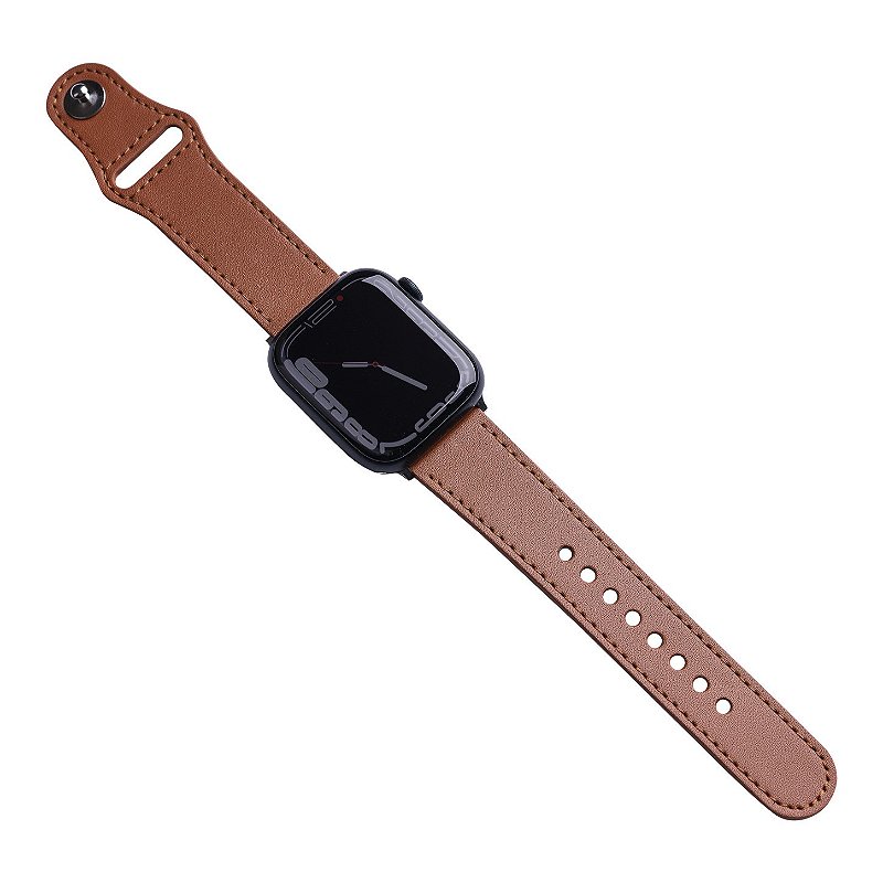 Pulseira de Couro para Apple Watch 38 / 40 / 41MM - Marrom - Gshield - foto 6
