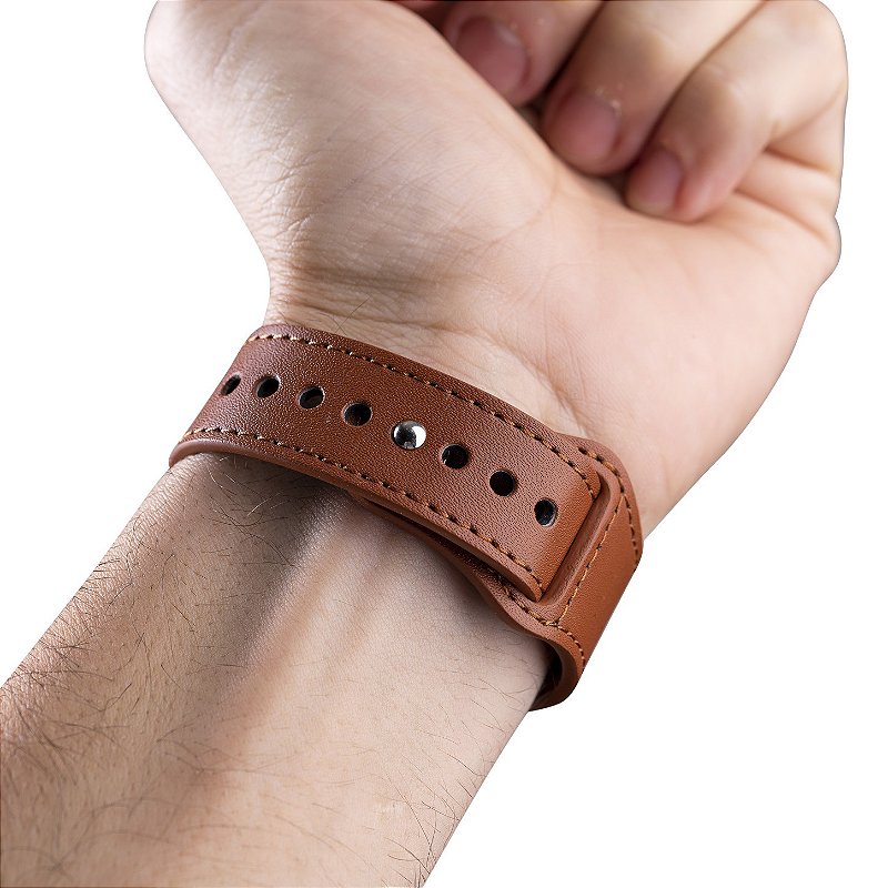 Pulseira de Couro para Apple Watch 38 / 40 / 41MM - Marrom - Gshield - foto 7