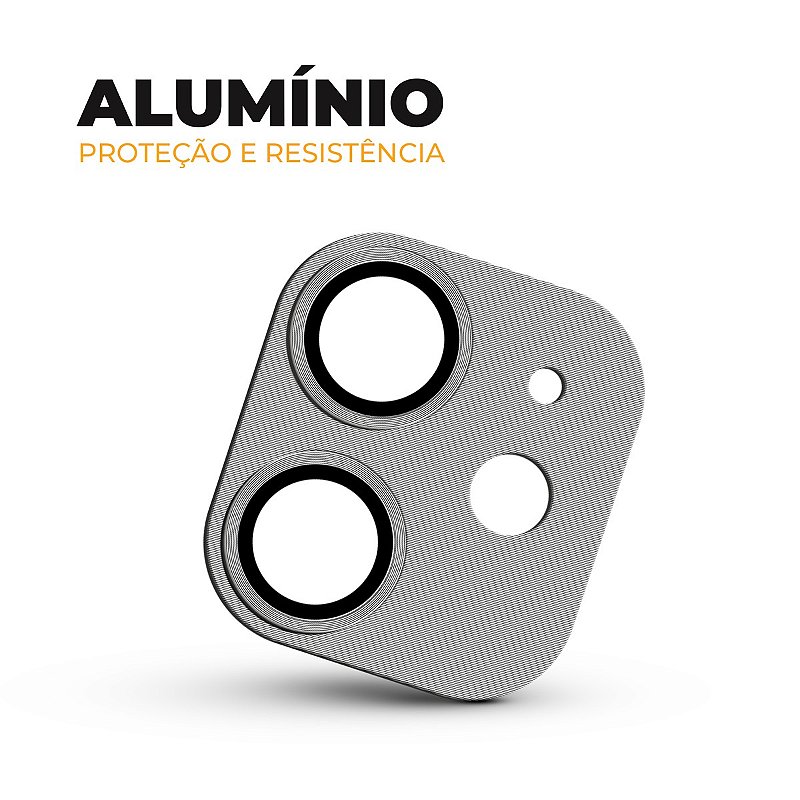 Protetor de Lente de Câmera de Alumínio para iPhone 12 - Prata - Gshield