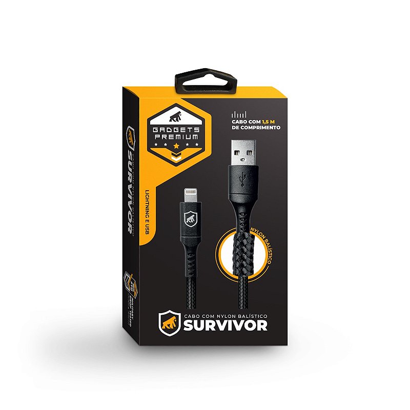 Cabo Survivor para Lightning / USB 1,5m - Gshield - foto 6