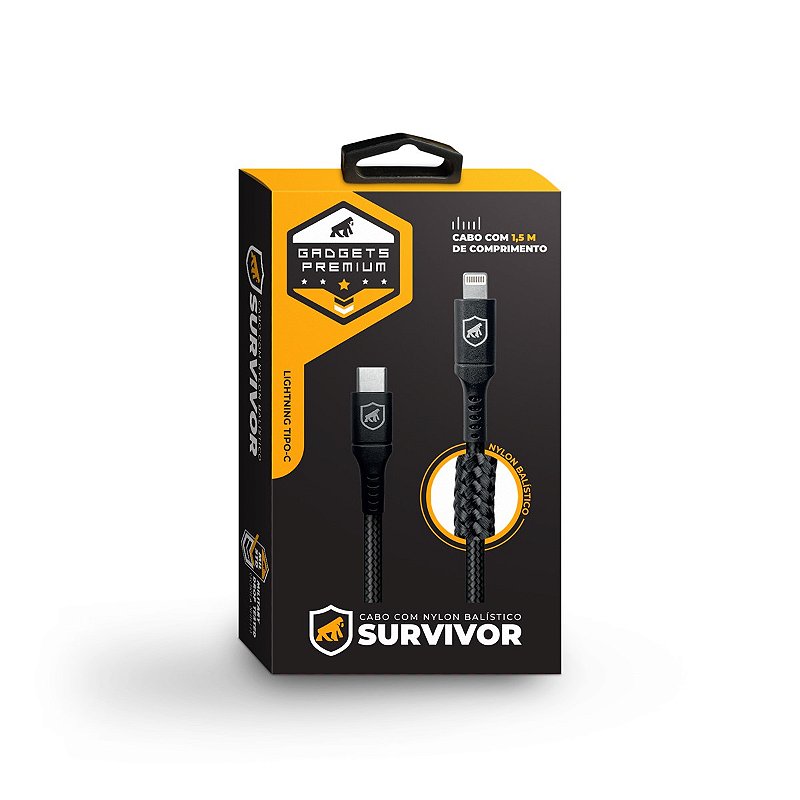 Cabo Survivor para Lightning / Tipo C - 1,5m - Gshield - foto 6