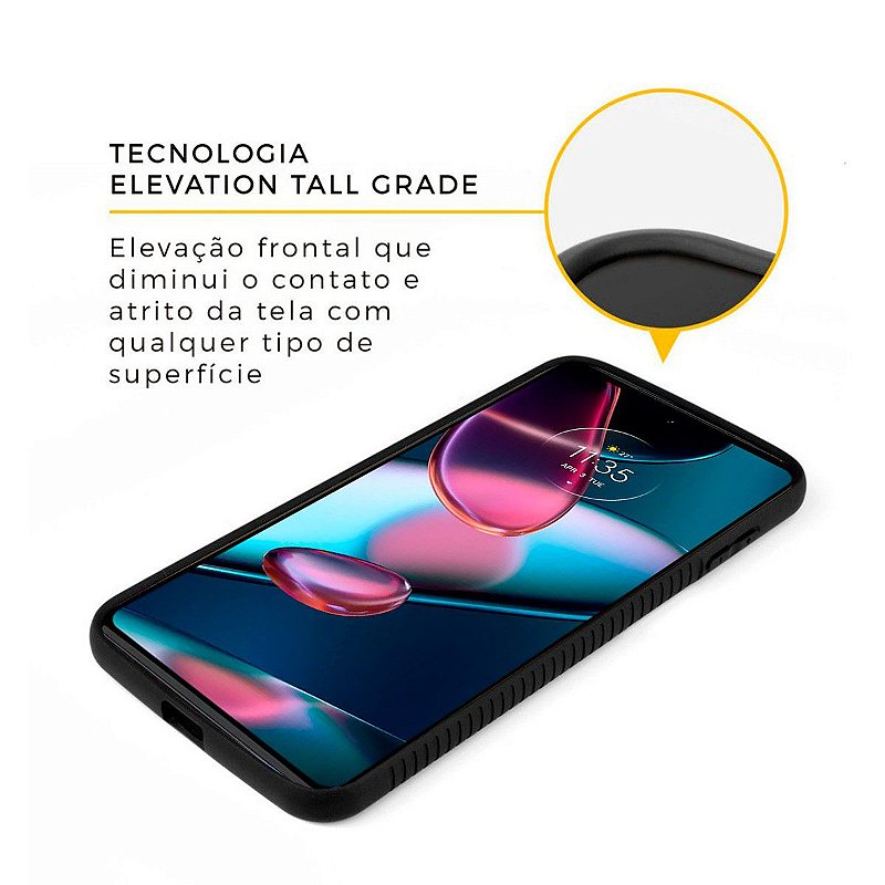 Capa para Motorola Moto Edge 30 Pro 5G - Stronger Preta - Gshield