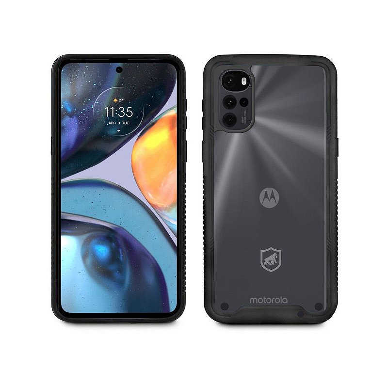 Capa para Motorola Moto G22 - Stronger Preta - Gshield