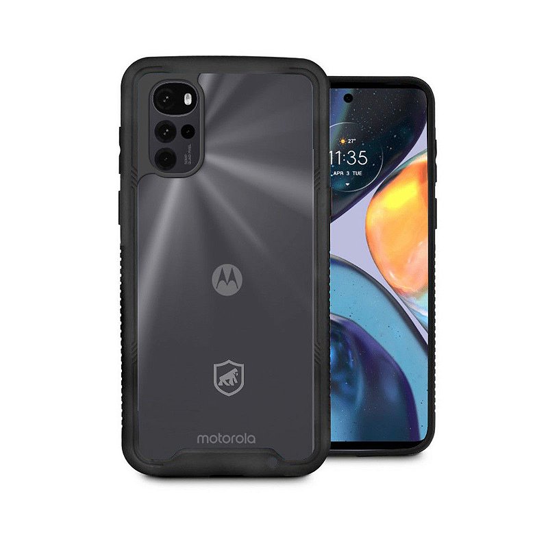 Capa para Motorola Moto G22 - Stronger Preta - Gshield