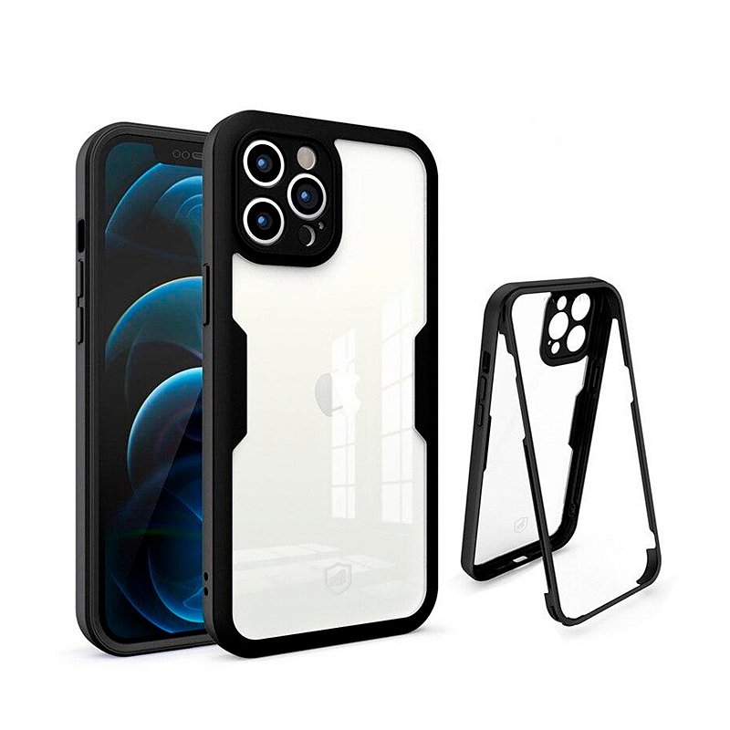 Capa 360 para Samsung Galaxy A32 5G - Preta - Frente e Verso - Gshield