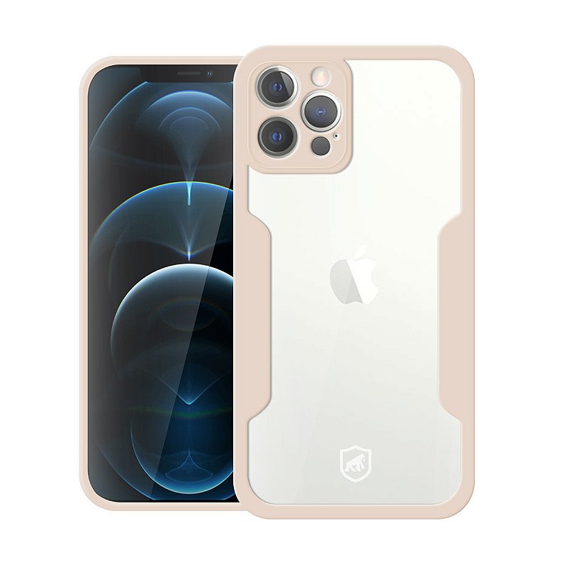 Capa 360 para iPhone 12 Pro Max - Rosa - Frente e Verso - Gshield