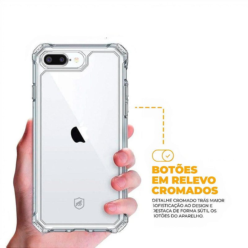 Capa para iPhone 7 Plus / 8 Plus - Clear Proof - Gshield - foto 4
