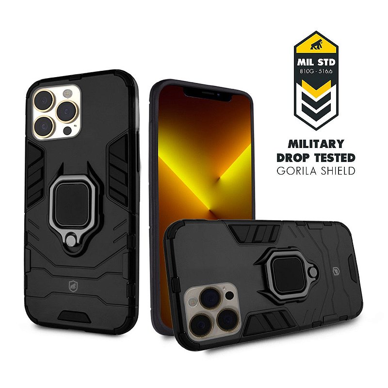 Capa para iPhone 13 Pro - Defender Black - Gshield - foto 6