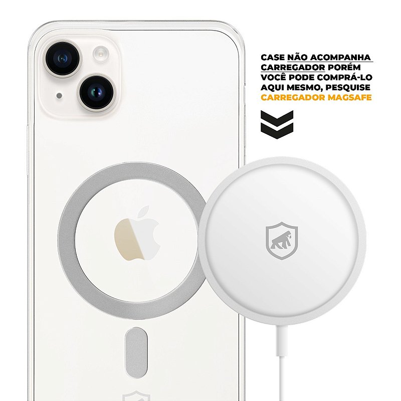 Capa MagSafe para iPhone 14 Plus - Transparente - Gshield