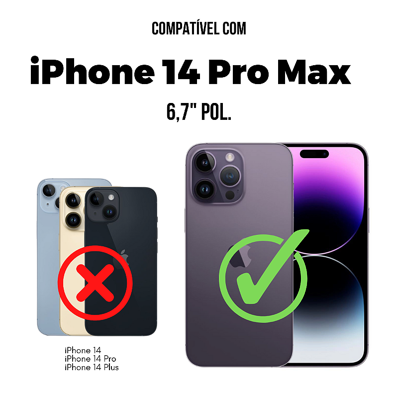 Película para iPhone 14 Pro Max - Ultra Glass - Preta - Gshield