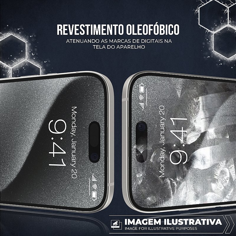 Película para iPhone 13 Pro Max - Ultra Glass - Preta - Gshield