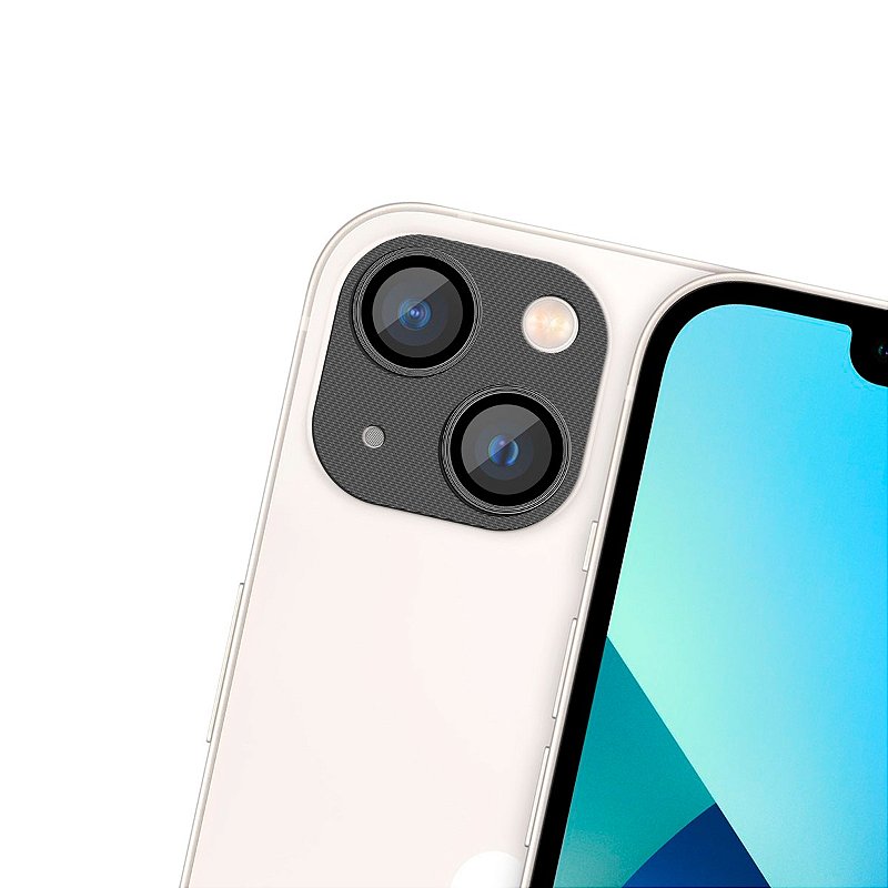 Protetor de Lente de Câmera de Alumínio para iPhone 14 Plus - Preta - Gshield