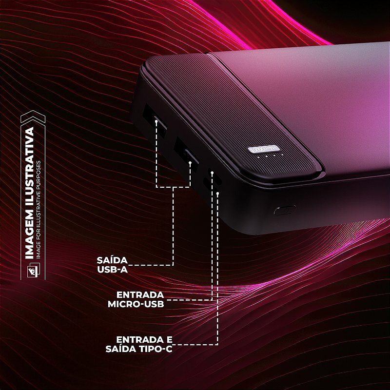 Carregador Portátil Armor - 20.000mAh - Gshield - foto 2