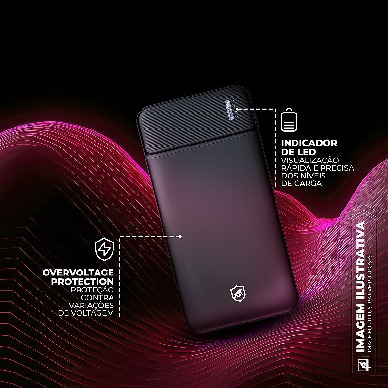 Carregador Portátil Armor - 20.000mAh - Gshield - foto 5