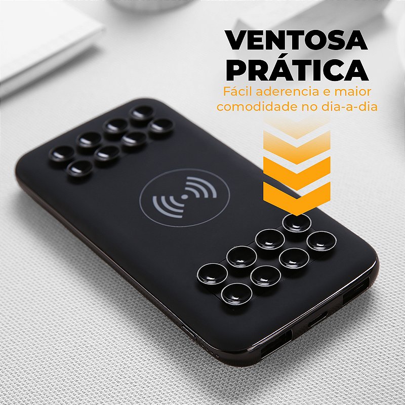 Carregador Portátil Wireless Spider - 10.000mAh - Gshield - foto 2