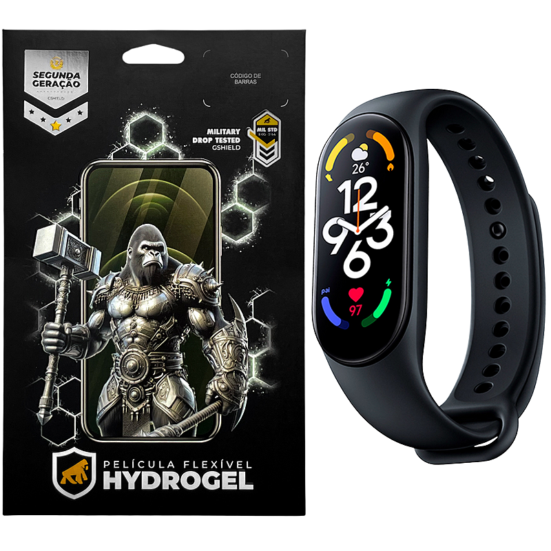 Xiaomi Smart Band 7【ハイドロゲルフィルム2枚組】 Película para Xiaomi Mi Band 7 - Hidrogel HD - Gshield - Gshield