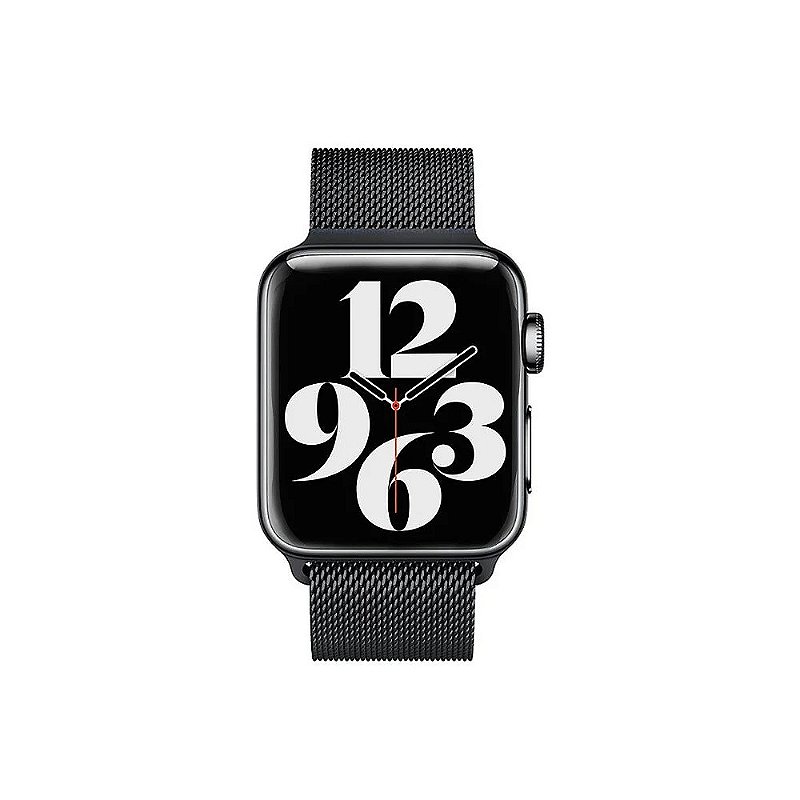 Pulseira de Milanese Para Apple Watch 49MM Preta - Gshield - foto 4