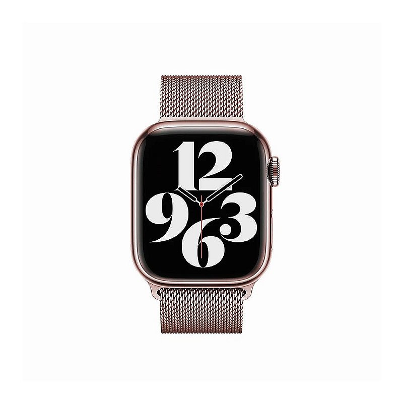 Pulseira de Milanese Para Apple Watch 49MM Rosa - Gshield