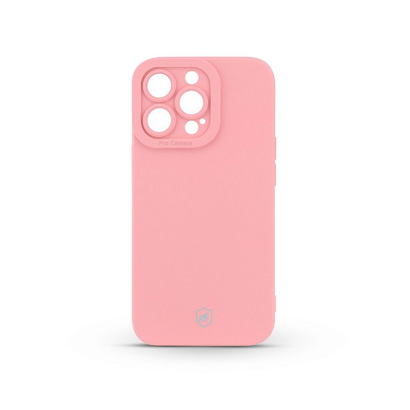 Capa para iPhone 13 Pro - Rosa - Silicon Cloud - Gshield