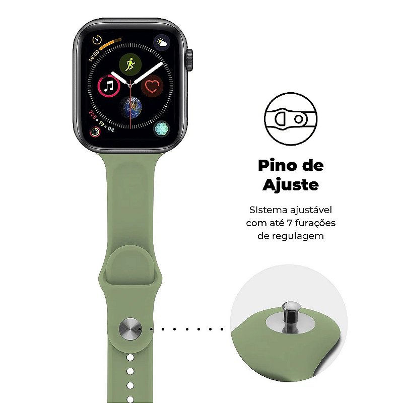 Pulseira Para Apple Watch 49MM Ultra Fit - Verde Claro - Gshield - foto 3