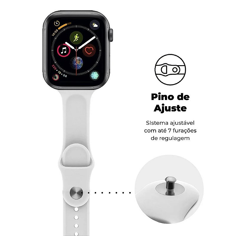Pulseira Para Apple Watch 49MM Ultra Fit - Branco - Gshield