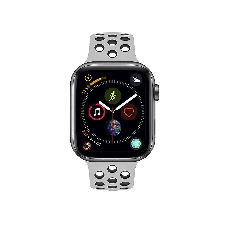 Pulseira para Apple Watch Armor Running 49MM - Branco e Preto - Gshield