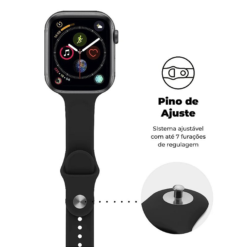 Pulseira Para Apple Watch 49MM Ultra Fit - Preta - Gshield - foto 2