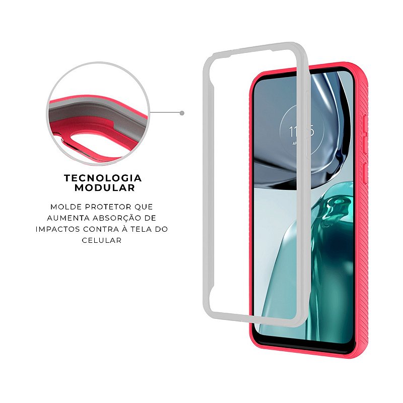 Capa para Motorola Moto G62 5G - Stronger Rosa - Gshield