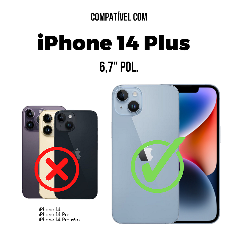 Película para iPhone 14 Plus - Defender Glass Preta - Gshield