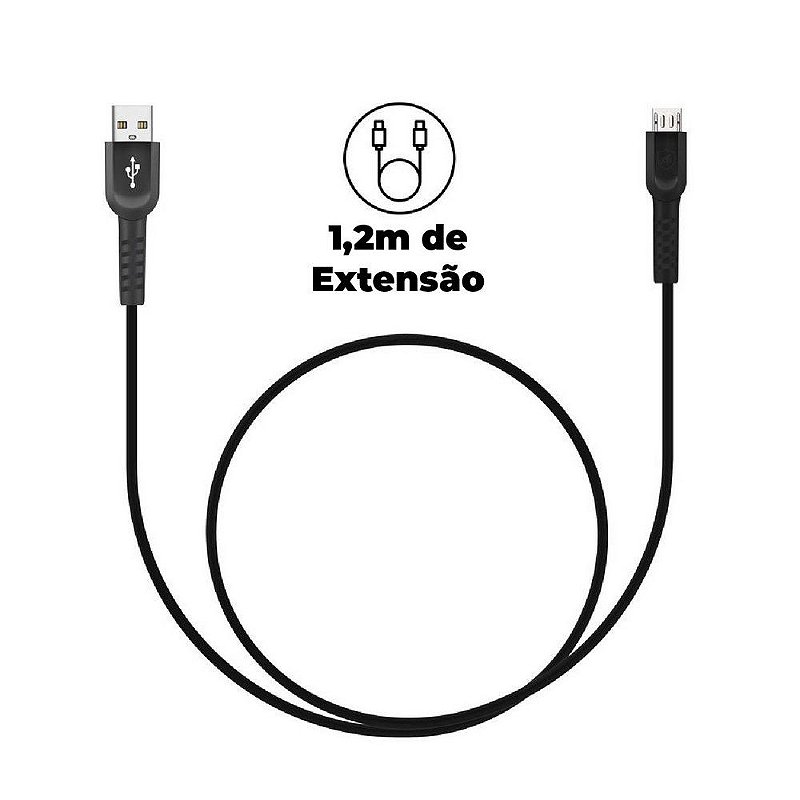 Kit Carregador Turbo Slim com Cabo Dual Shock Micro USB V8 - Original - Gshield - foto 2