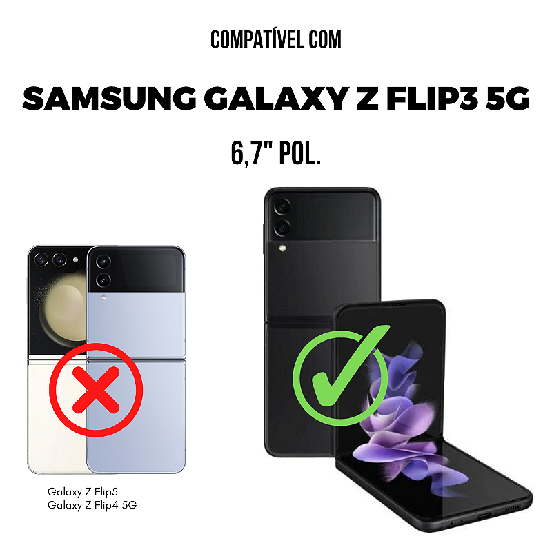 Película para Samsung Galaxy Z Flip 3 5G - Traseira de Fibra de Carbono - Gshield
