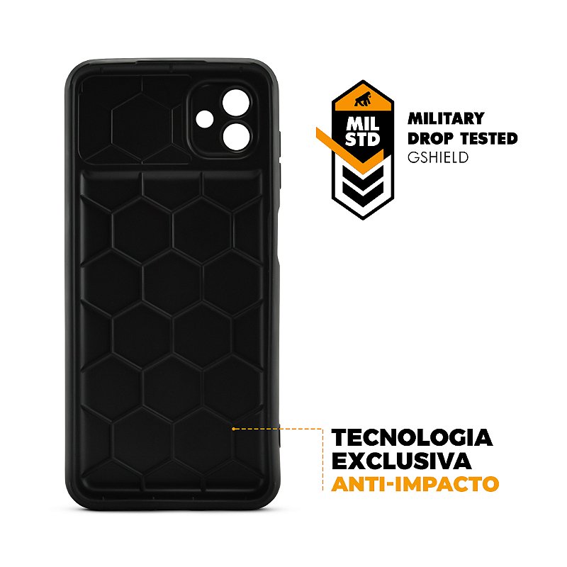 Capa para Samsung Galaxy A04 5G - Symetric Preta - Gshield