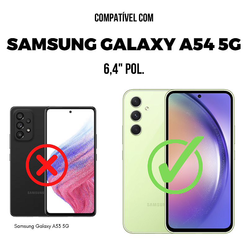 Capa para Samsung Galaxy A54 5G - Symetric Preta - Gshield