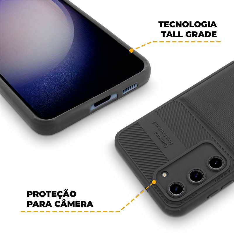 Capa para Samsung Galaxy S23 - Symetric Preta - Gshield