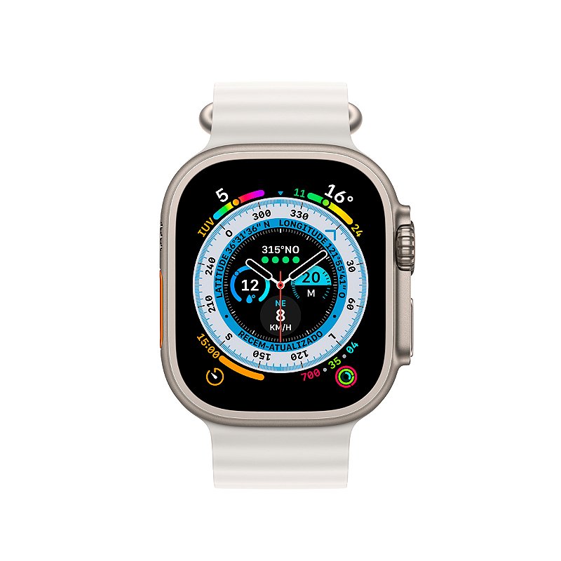 Pulseira para Apple Watch 38 / 40 / 41 MM - Oceano Cloud  - Prata - Gshield