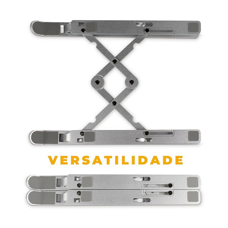 Suporte para Notebook Armor Slim + Adaptador de Rede RJ45 - Hub 5 em 1 Internet / HDMI para Tipo C - Gshield - foto 4