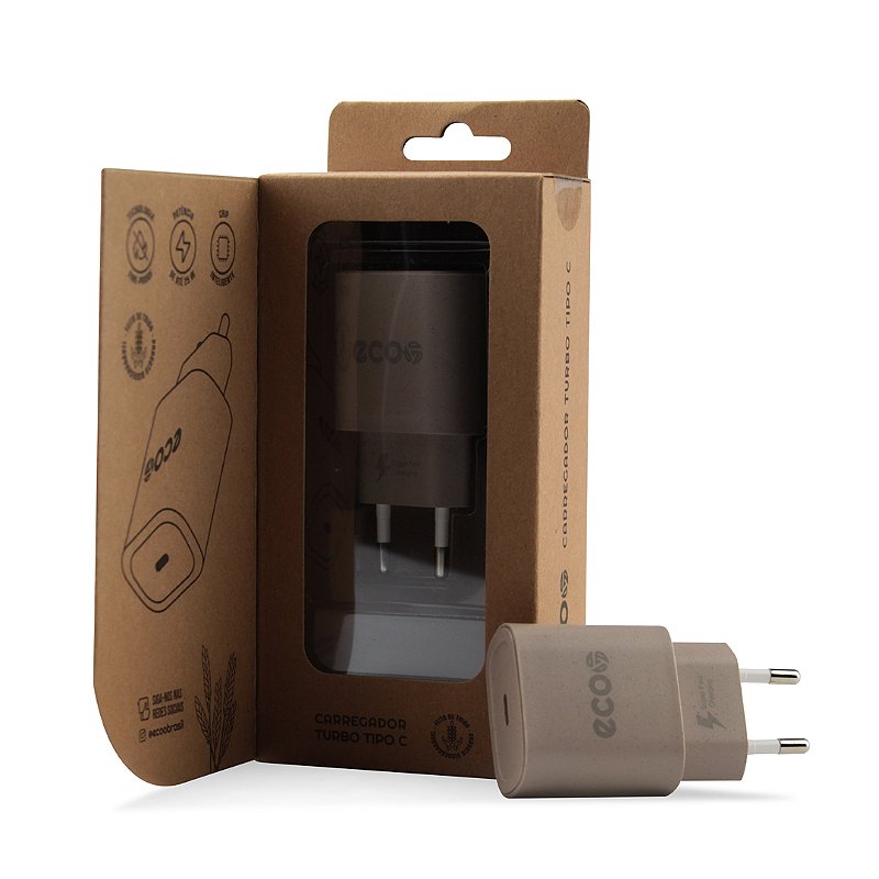 Carregador Turbo Tipo C - QC 3.0 até 25W - GreenEcoo
