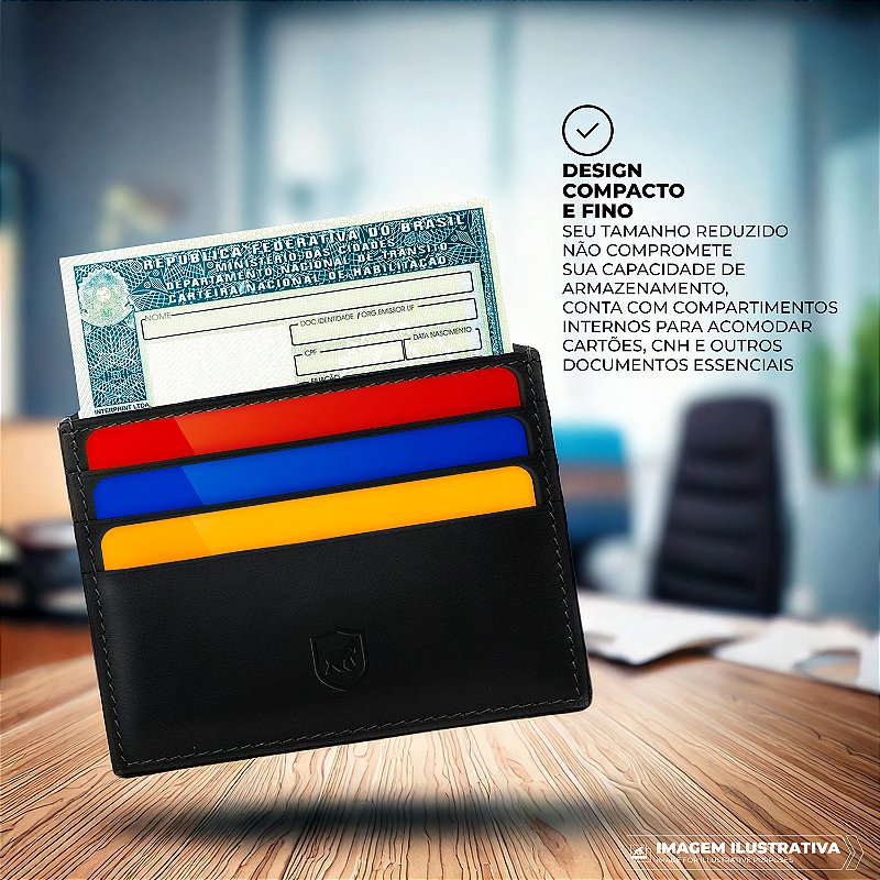 Carteira Porta Cartão - Anti-aproximação - RFID - Anti-furto - Ultra Safe - Gshield - foto 2