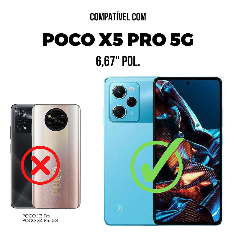 Película para Poco X5 Pro 5G - Traseira de Fibra de Carbono Preta - Gshield