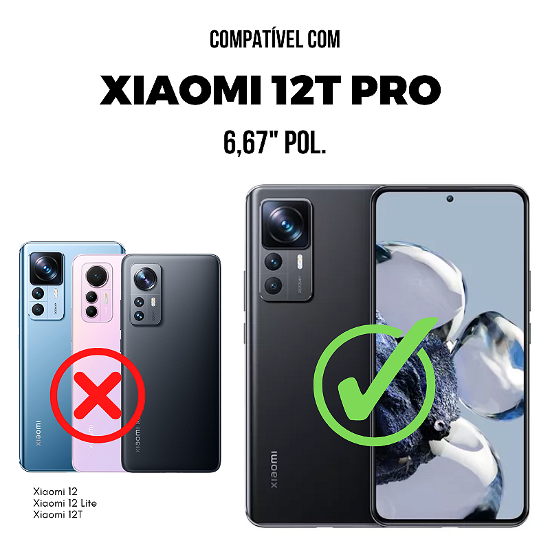 Película para Xiaomi 12T Pro - Traseira de Fibra de Carbono Preta - Gshield